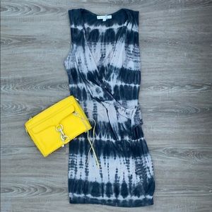 Young Fabulous & Broke Black and Gray Tie-Dye Mini Dress
